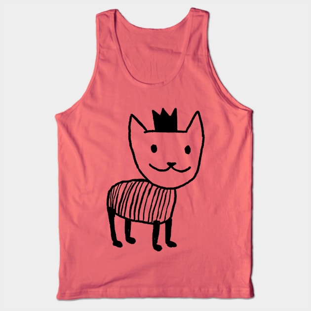 Royal Cat Tank Top by FoxShiver